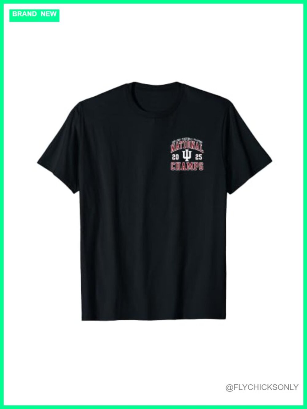 Indiana Hoosiers National Champs 2025 Football Front Back T-Shirt